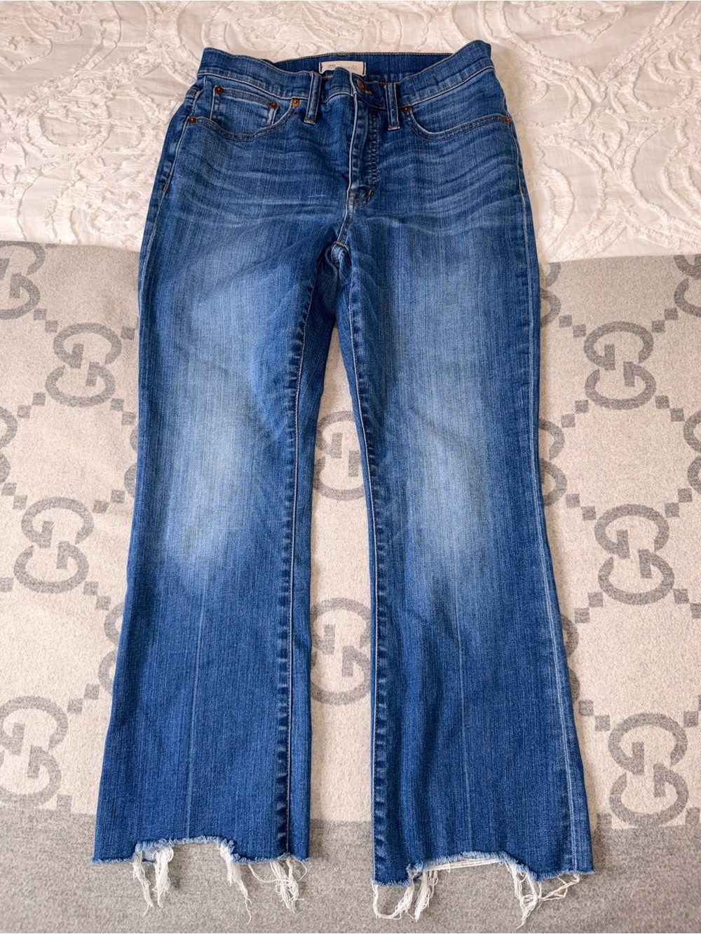 Madewell Cali Demi-boot Jean with Frayed Hem